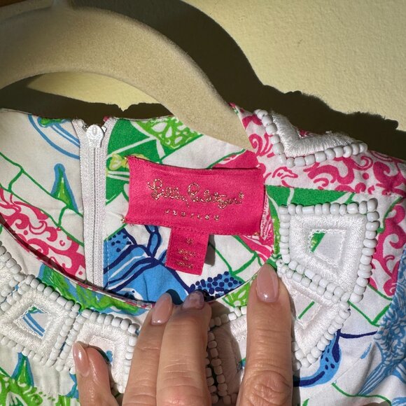 Lilly Pulitzer Girls Shift Dress, size 8 - Picture 4 of 4